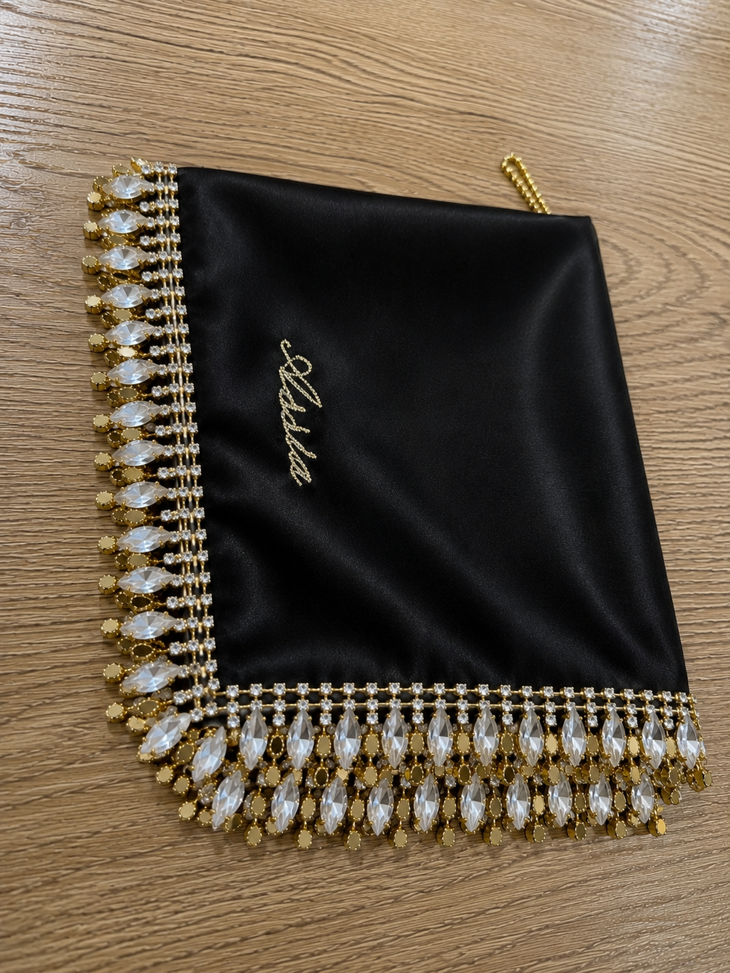 PRECOMMANDE Mendil STRASS personnalisé