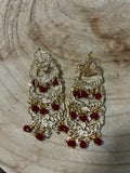 PRECOMMANDE Boucles d'oreilles traditionnelles bordeaux MAISON ZAYRINE
