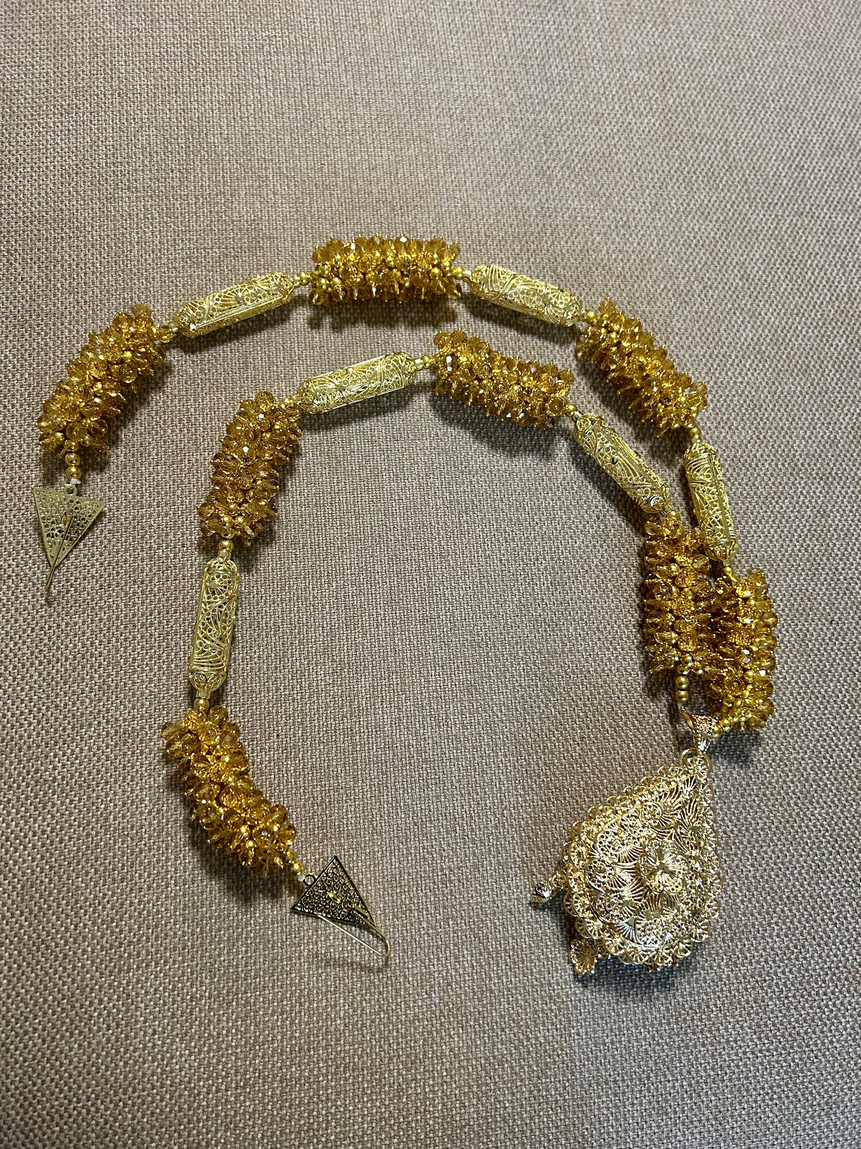 PRECOMMANDE SKRAB bijou traditionnel algerien bordeaux MAISON ZAYRINE