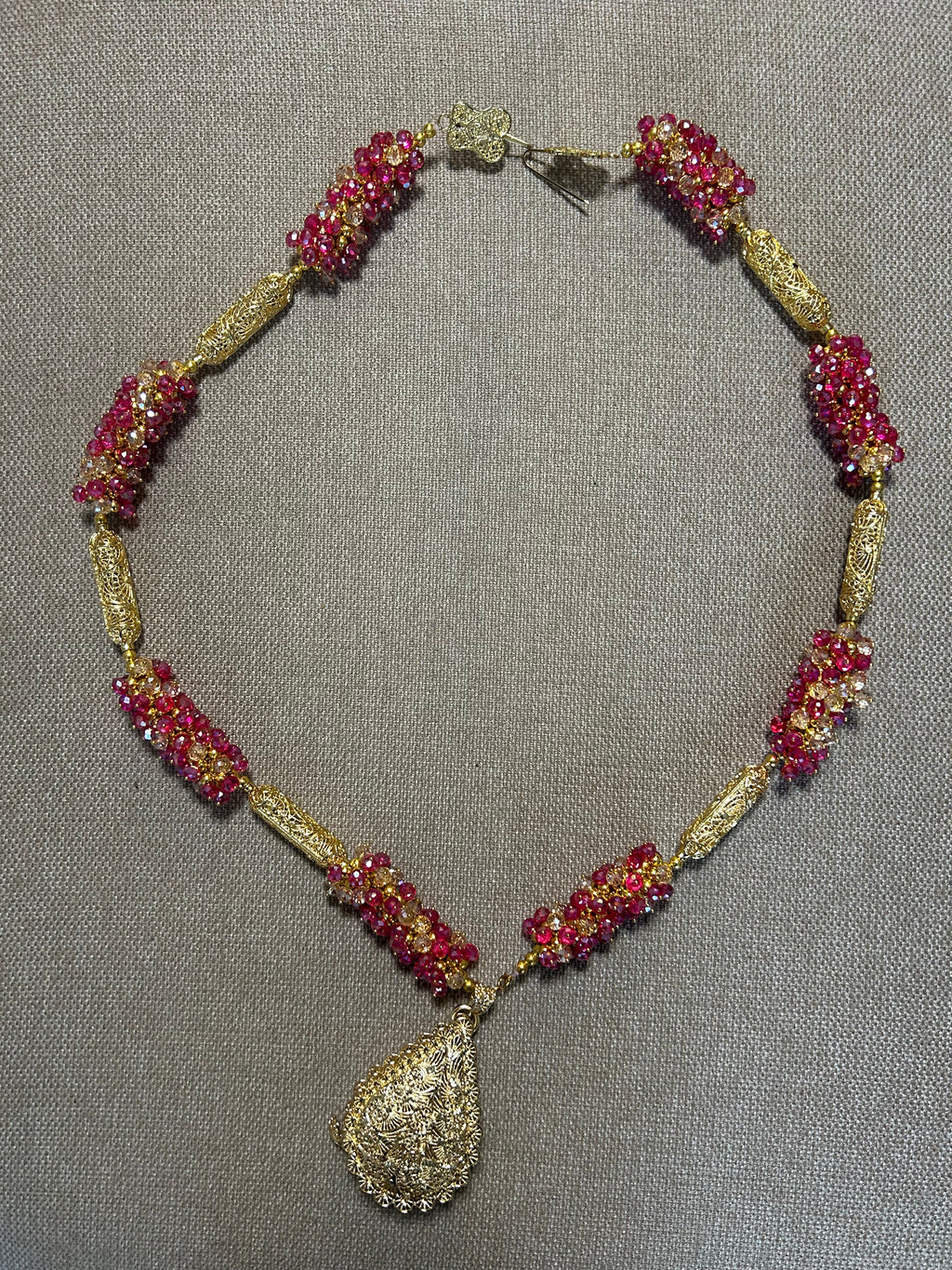 SKRAB bijou traditionnel algérien rose MAISON ZAYRINE