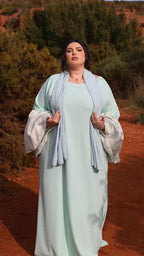 Abaya Eden Bleu