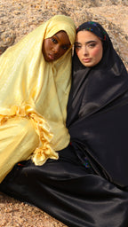 Ensemble de prière melhfa jaune