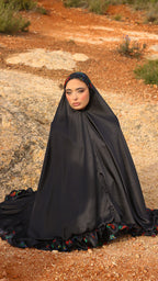 Ensemble de prière melhfa noir