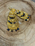 Boucles d'oreilles traditionnelles algériennes bleu