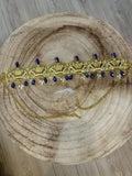 Bijou de tête traditionnel algérien bleu