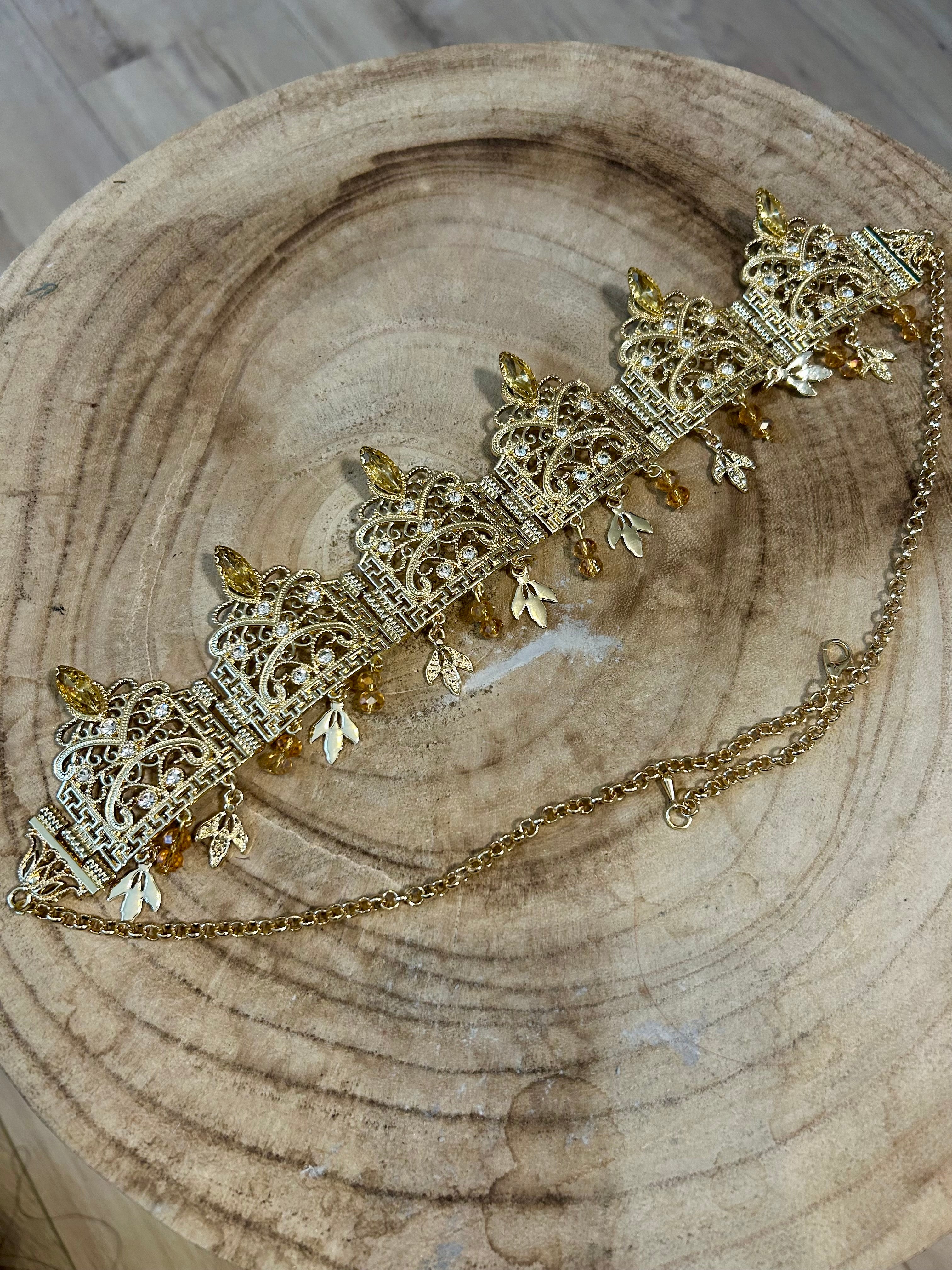 Bijou de tête traditionnel algérien miel